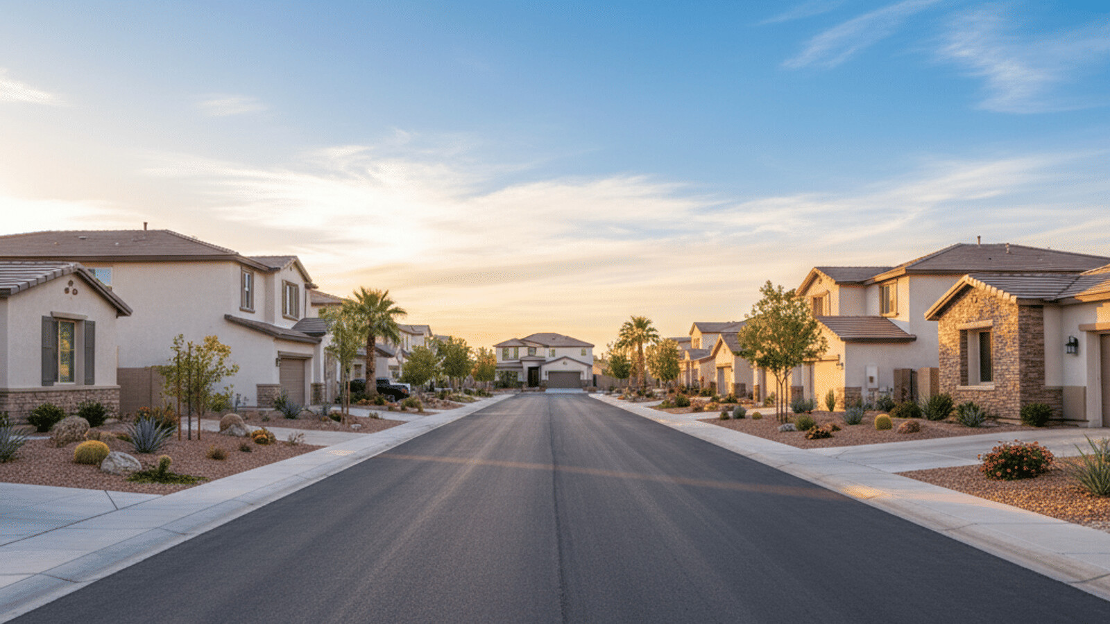 Las Vegas residential neighborhoods showing mix of single-family homes and apartment communities — cost of living overview 2026