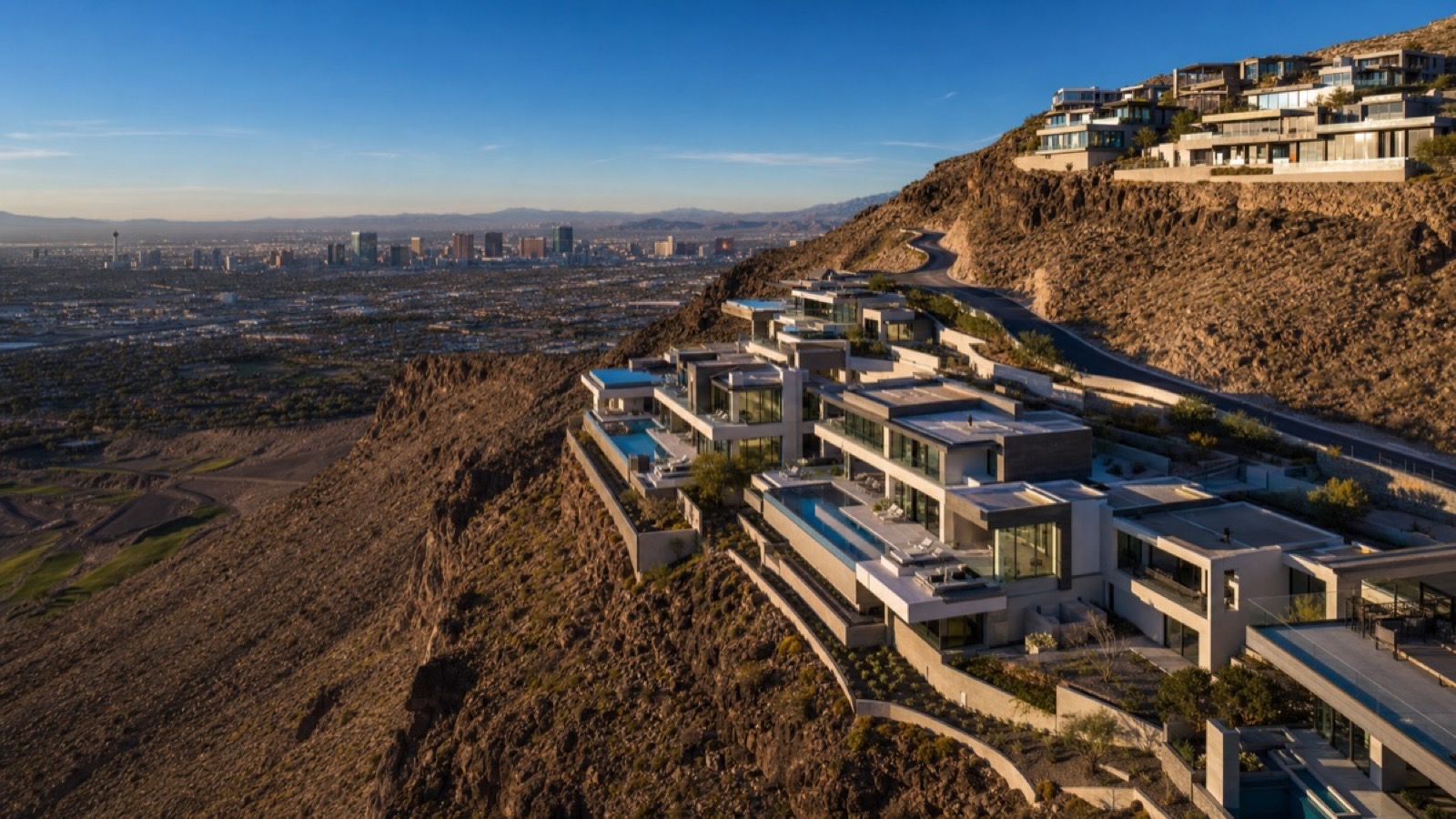 Henderson Nevada guard-gated community aerial view showing residential development and mountain backdrop — job growth driving housing demand 2026